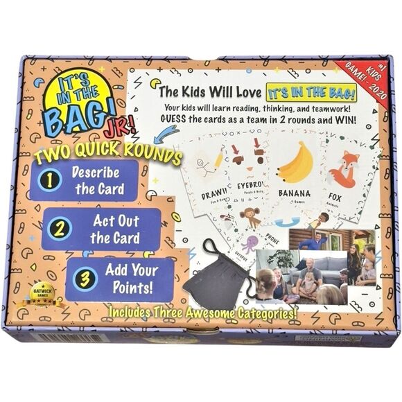 It’s In The Bag! Jr! The Educational Party Board Game. Ages 5-12. 4+ Players. - Picture 4 of 5